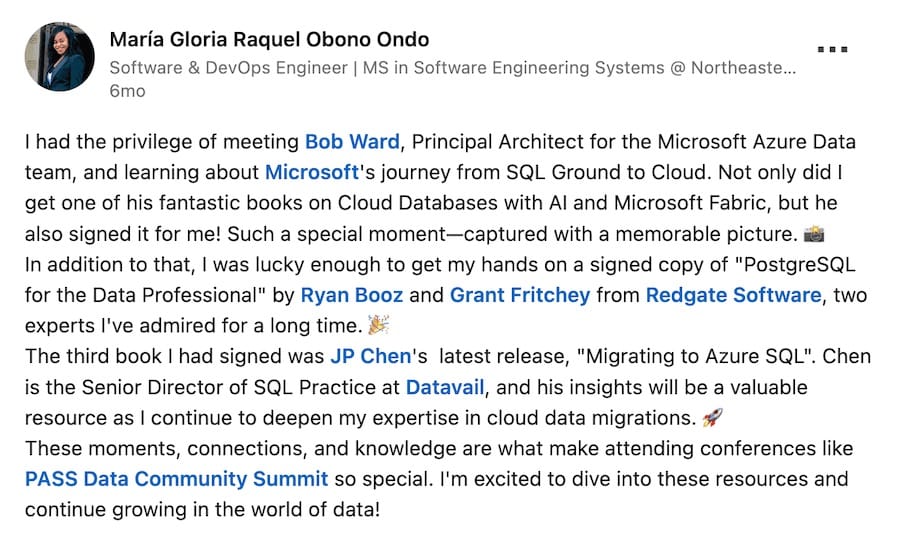 Scholar testimonial